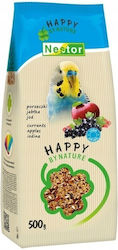 Nestor Happy By Nature – Vogelfutter Wellensittiche Preiselbeer Apfel & Jod 500g
