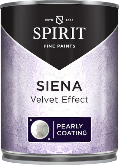 Декоративна Мазилка Spirit Siena Velvet Облак Ефект Перлен Блясък 1л Пясъчно Кафяв