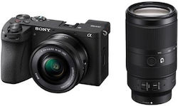 Sony A6700 Pachet (E PZ 16-50mm F3.5-5.6 OSS II + E 70-350 4.5-6.3 G OSS) Neagră