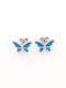 Cercei Copii Studs Fluturi Din Argint
