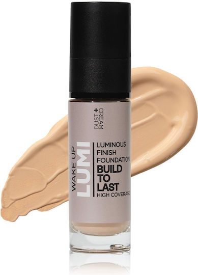Dust+Cream Wake Up & Lumi Ликвиден фон дьо тен No 01 Porcelain 30ml