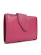 Leder Damenbrieftasche Fuchsie