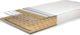 Terzostrom Orthopedic Crib Mattress Gaia with Coconut Fiber & Latex 126x56+16cm