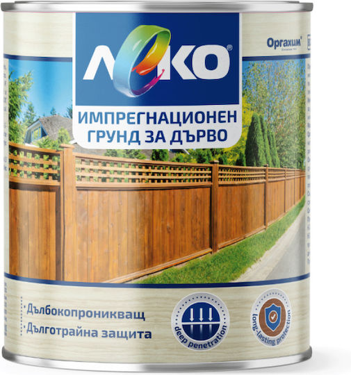 Leko Holz Grundierung Alkyd-basiertes Matt-Finish 3l Farblos