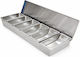 Bar Set Inox 6 Positions 45x14x8cm Md-31 Inox