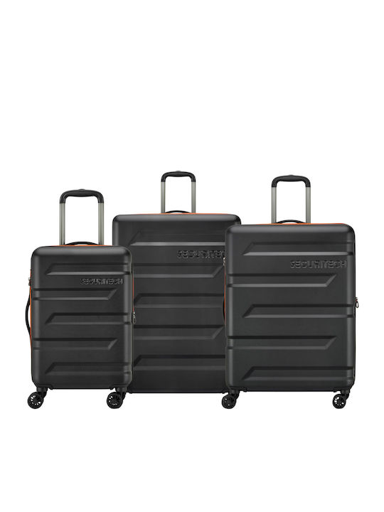 Securitech by Delsey Slash Koffer Hart Schwarz Set 3 Stück