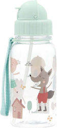 Tutete 3 Little Pigs Plastic Kids Water Bottle with Straw Tritan 500ml Tutete 3 Little Pigs Plastic Kids Water Bottle with Straw Tritan 500ml