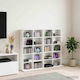 vidaXL CD Cabinet 2 Pieces White 65x23.5x97.5cm