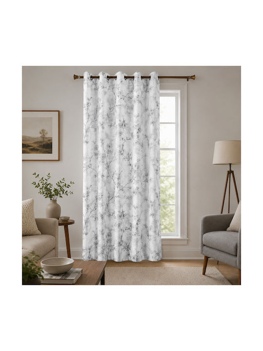 Galifas Перде с Плик с Писалка Silver Blossom 270x280см