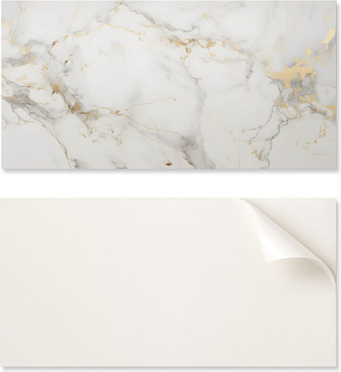 Coloray Vinylfliesen Set Mit Gedrucktem Eleganten Marmor Muster 6x60x30 cm