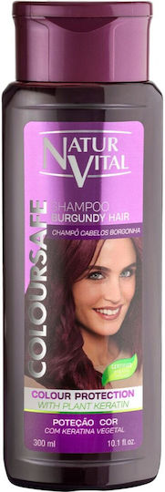 Natur Vital Șampon Toning Dark Red Șampon de Reconstrucție/Hrană și Hidratare pentru Păr Vopsit 300ml