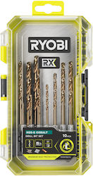 247391 Σετ Τρυπανιών Κοβαλτίου Ryobi Hss-g 10 Τεμάχια Rarxhgc10