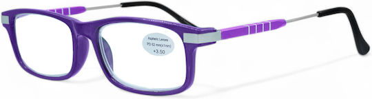Optosquad Lesebrillen +3.75 in Lila Farbe 9070-5