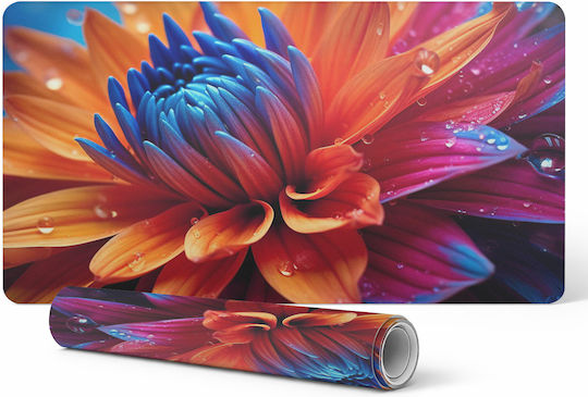 Mouse Pad Birou Tastatură Laptop Floare Picături 90x45 Cm