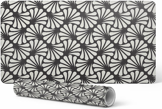 Schreibtischunterlagen Schutzkissen Tragbarer Laptop Blumenmuster Retro Design 120x60 cm