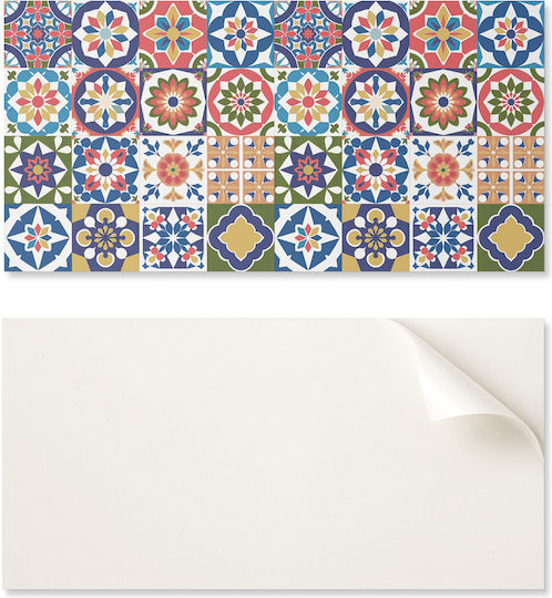 Wandsticker Vinyl Dekoration Flur Grafiken 100x50 cm Mosaik Quadratische Designs