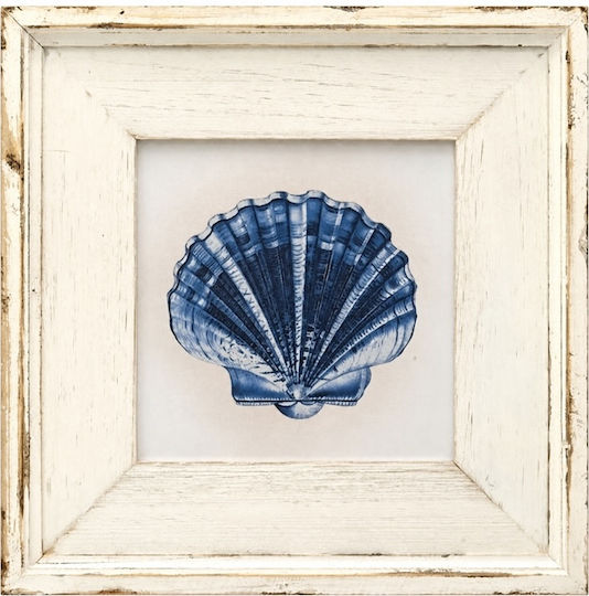 Panou Pânză „Scoică Albastră” 30x30x2