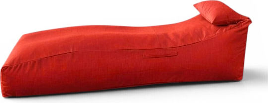 Πολυμορφική Πουφ Ξαπλώστρα Αδιάβροχη Logo Red 170x70x55cm