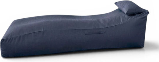 Vielseitiger Sitzsack & Pouf Wasserdicht Misty Blau 170x70x55cm