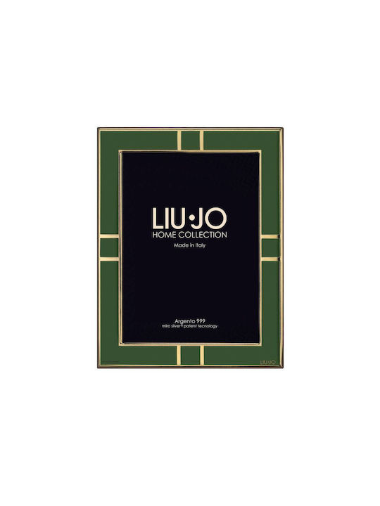 Liu Jo Metallic Photo Frame Dark Green-Gold