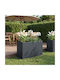 vidaXL Garten Pflanzgefäß Metallisch Anthrazit 80x30x40cm
