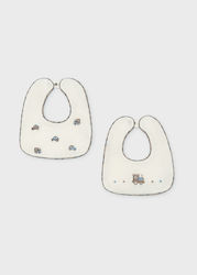 Mayoral Set 2 Baby Lätzchen Ecru Blau 16-09137-...
