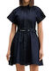 Summer Denim Shirt Dress Blue