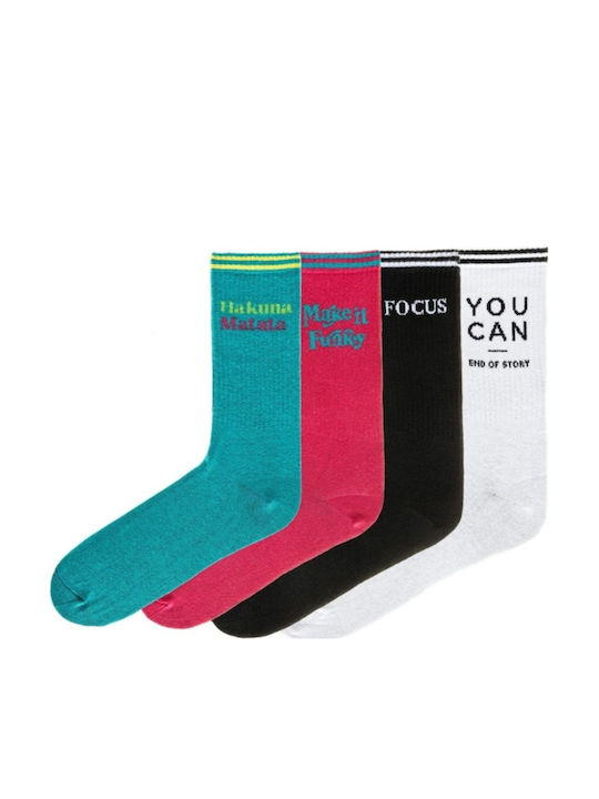Funky Steps Männliche Mehrfarbige Socken 4er Pack