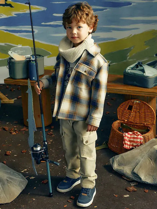 Mayoral Kids Cargo Corduroy Trousers Beige