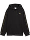 Kinder-Sweatshirt mit Kapuze und Taschen Schwarz Hoodie Fl