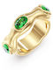 Guess Women's Ring with Stones from Gold Plated Steel
