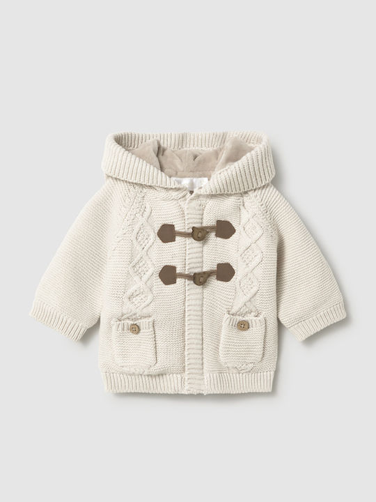 Mayoral Kinder-Strickjacke Baumwolle Weiß