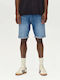 Men's Denim Shorts Mid Blue Denim