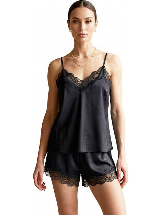 Jumelles Babydoll Negru De Vară