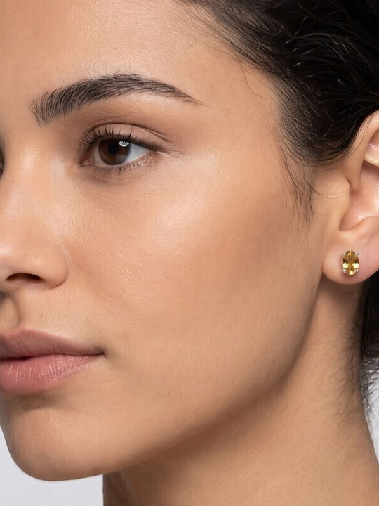 Grekas Silver Stud Earrings with Stones Grekas Silver Stud Earrings with Stones