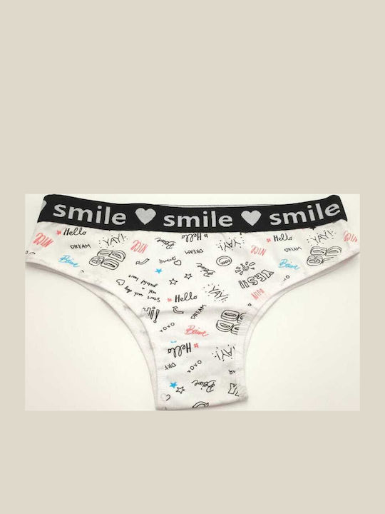 Power Flower Women's Brief White Slip