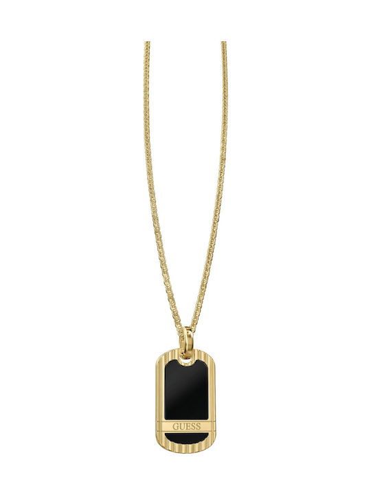 Guess Necklace Gold Plated Steel