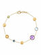 Senzio Belibasakis Women's Gold 14K Chain Bracelet with Zircon
