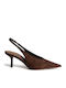 Pumps Mit Mittelhohem Braun Absatz