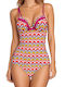 Costum De Baie Întreg Push Up Fuchsia