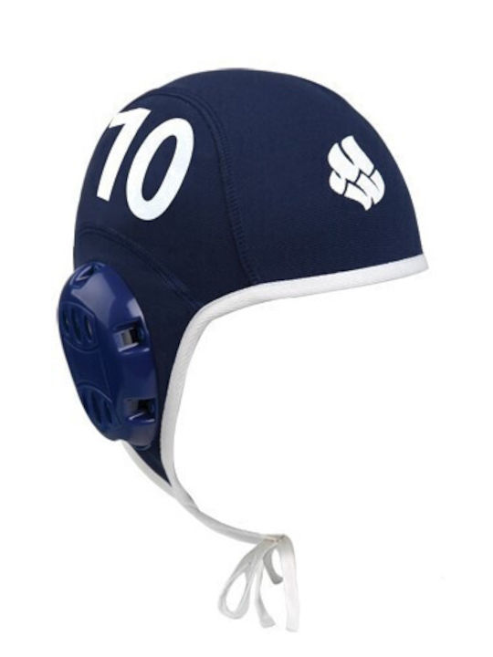 Σκουφάκι Υδατοσφαίρισης No 10 Mad Wave Water Polo Cap Blue White M0597021004w Μπλε