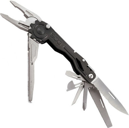 Fox Multitool 7 Tools Black with Sheath