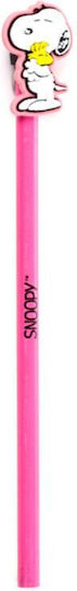 Puckator Peanuts Pencil Pvc Topper Snoopy & Woodstock Fuchsia
