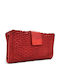 Leather Women's Wallet Red