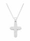 Ios Women's Silver Cross with Chain
