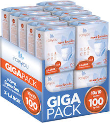 Foryou Πάνες Βρακάκι Ακράτειας Giga Pack 100τεμ Xlarge