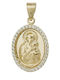 Daskalakis Pendant Kids Charm with Virgin Mary in 14K Gold 56709