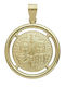 Daskalakis Pendant Kids Charm with Virgin Mary in 9K Gold 56742