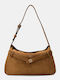 Women's Shoulder Bag Suede Tabac Brown