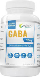 Wish Pharmaceutical GABA 750mg 120 Capsule Wish Pharmaceutical GABA 750mg 120 Capsule
